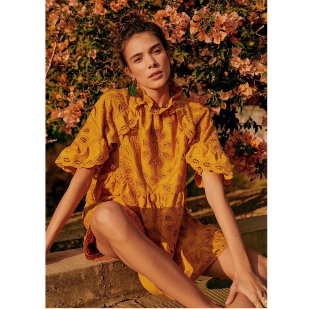 Sezane Eyelet Mini Dress - Picture 5 of 13